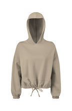 Load image into Gallery viewer, Ladies' Cropped Oversize Hooded Sweatshirt