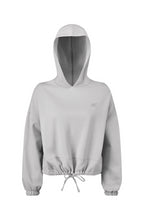 Load image into Gallery viewer, Ladies' Cropped Oversize Hooded Sweatshirt