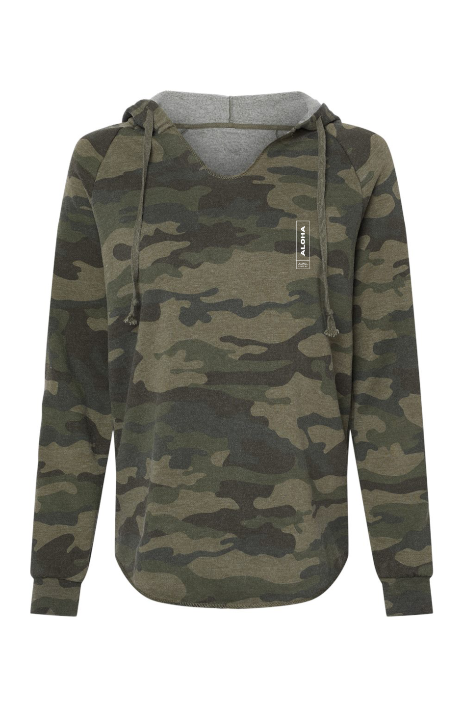 Green Camo Hoodie Camouflage Sweater For Ladies MLQIDK Women's