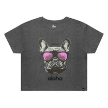 Load image into Gallery viewer, Womens Stone Wash Heavy Crop