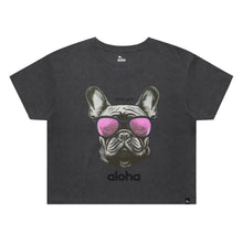 Load image into Gallery viewer, Womens Stone Wash Heavy Crop