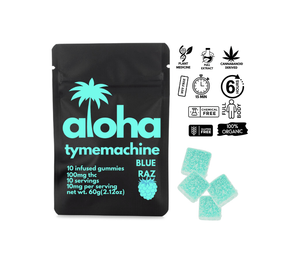 10/100MG (BLUE RAZ) INFUSED GUMMY