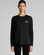 WOMENS CURVED L/S