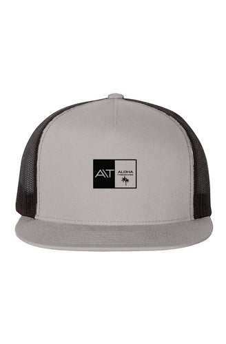 Black-Mesh-Five-Panel-Trucker-Cap