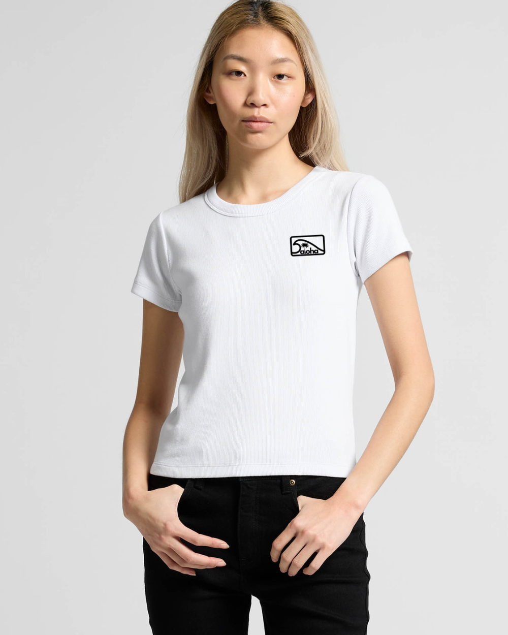 WOMENS RIB TEE