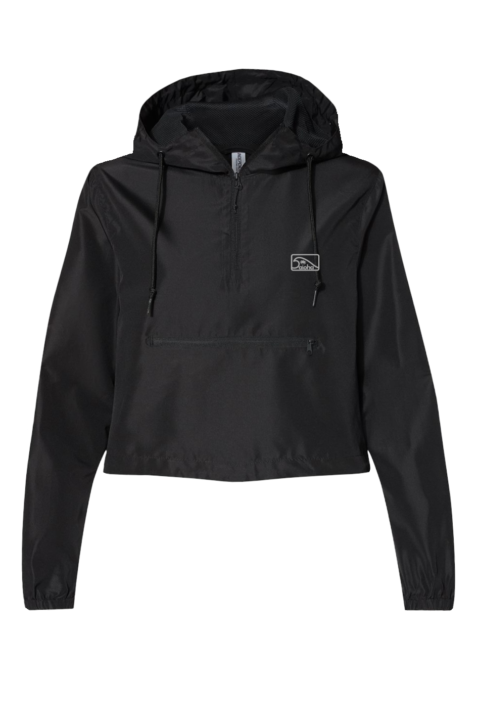 WOMENS HOODED BREAK PULLOVER CROP