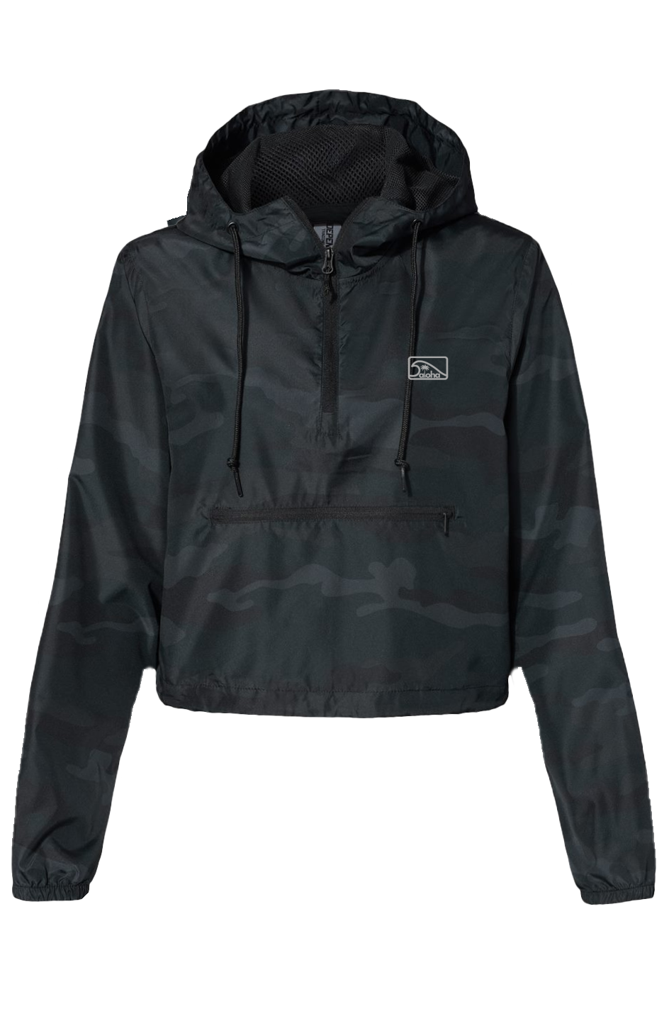 WOMENS HOODED BREAK PULLOVER CROP