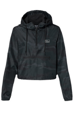 WOMENS HOODED BREAK PULLOVER CROP