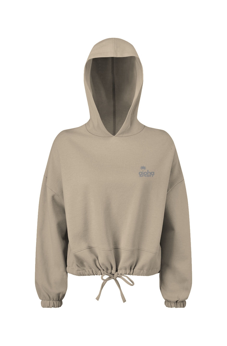 WOMENS CROPPED OVERSIZED HOODIE