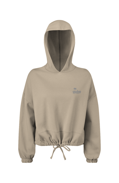 WOMENS CROPPED OVERSIZED HOODIE