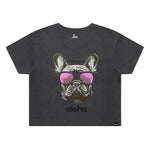 Womens Stone Wash Heavy Crop