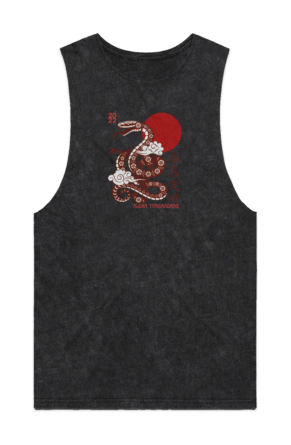 MENS STONE WASH BARNARD TANK
