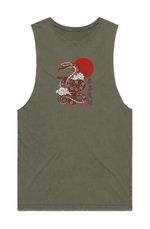 MENS STONE WASH BARNARD TANK