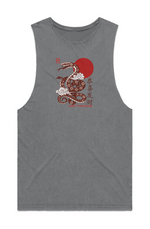 MENS STONE WASH BARNARD TANK