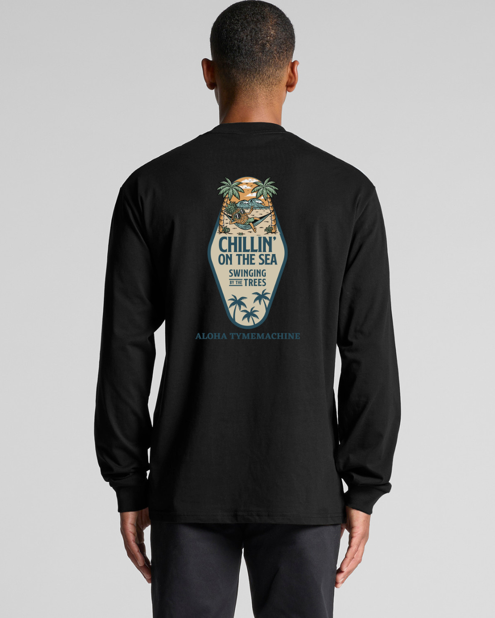 MENS HEAVY L/S TEE CHILLIN