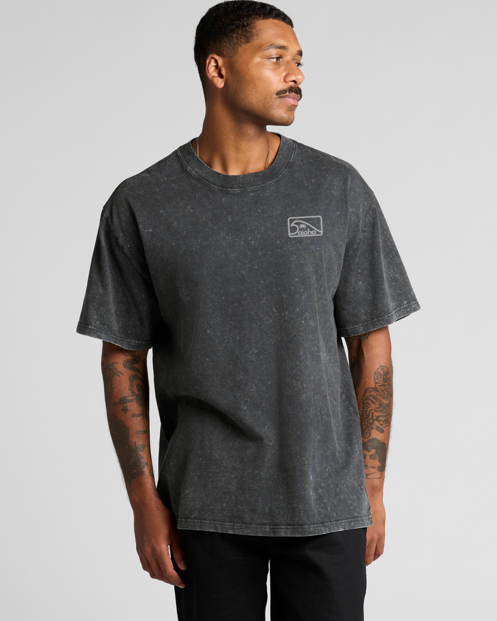 STONE WASH HEAVY TEE SURF