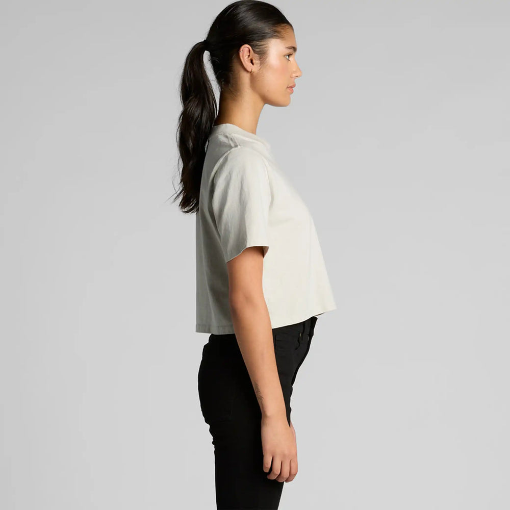 HEAVY FADED CROP TEE AT